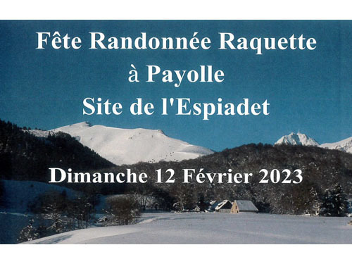 Fête de la randonnée raquette à Payolle février 2023 - miniature