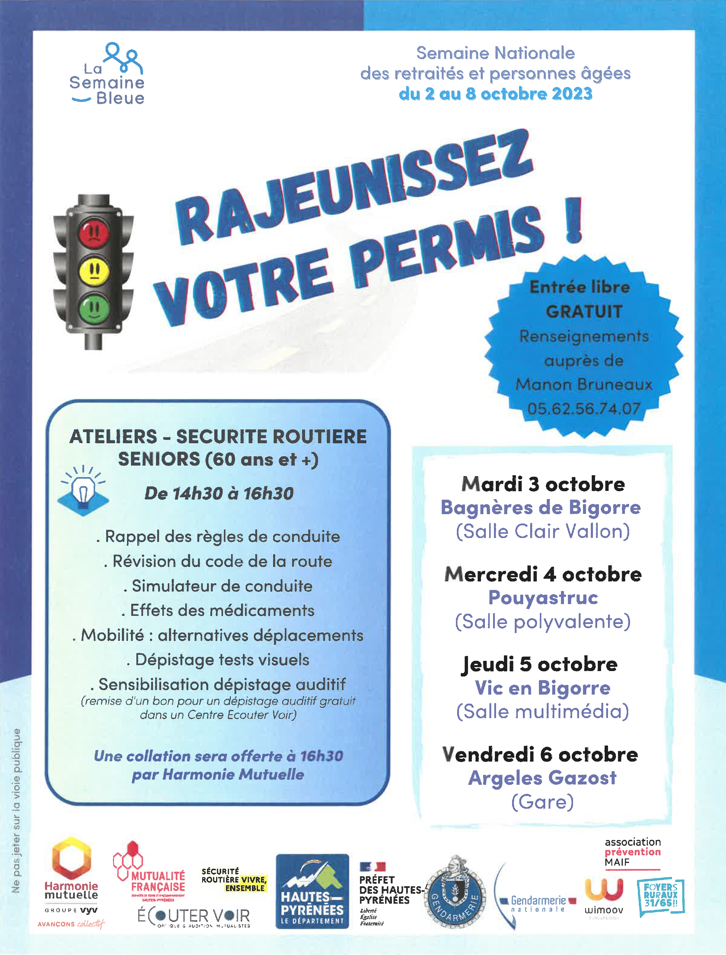 Semaine Nationale des retraités - affiche